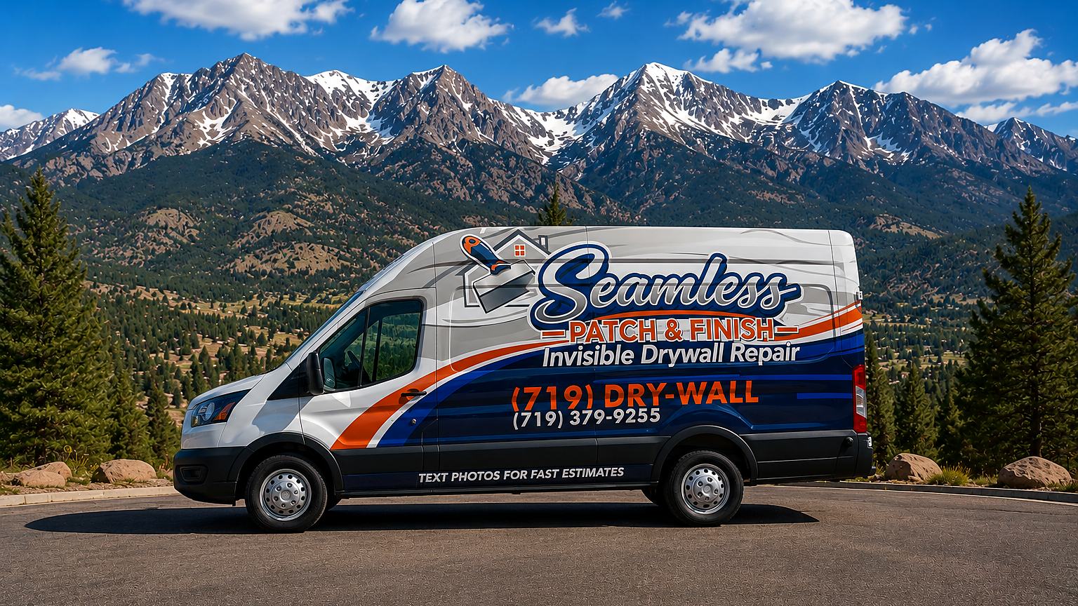 Seamless Patch & Finish service van, Colorado